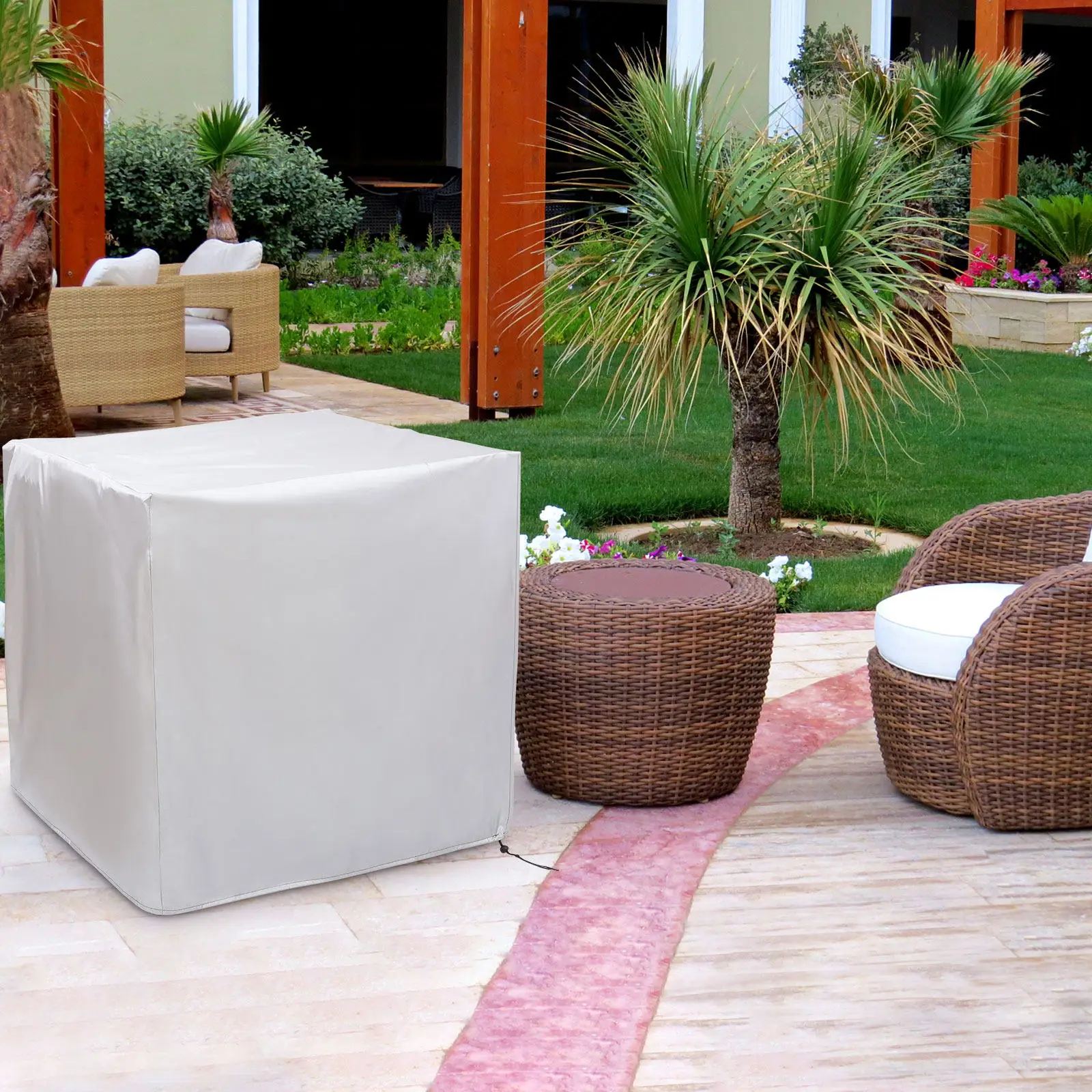 Waterproof Patio Furniture Cover 90x90x90cm Heavy Duty 210D Oxford Fabric Uv Resistant Dust Rain Snow for Garden
Waterproof Patio Furniture Cover 90x90x90cm Heavy Duty 210D Oxford Fabric Uv Resistant Dust Rain Snow for Garden