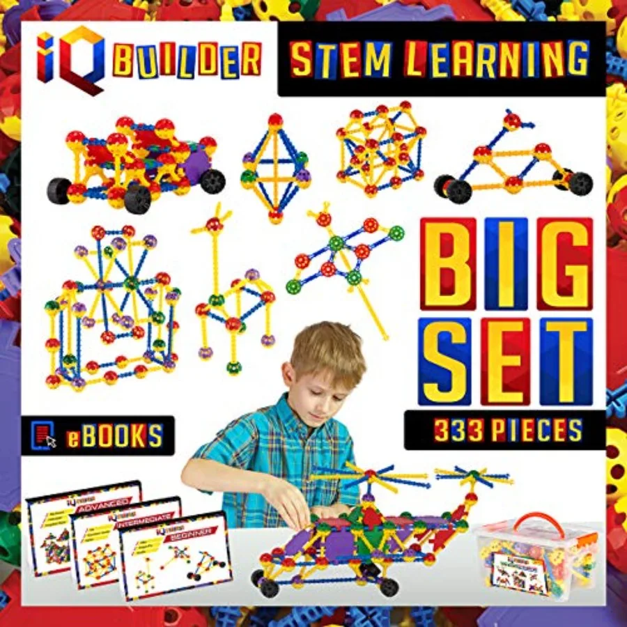 STEM Learning Toys Creative Construction Engineering Fun Educational Building Blocks Toy Set for Boys and Girls Ages 5 6 7 8 9
STEM Learning Toys Creative Construction Engineering Fun Educational Building Blocks Toy Set for Boys and Girls Ages 5 6 7 8 9