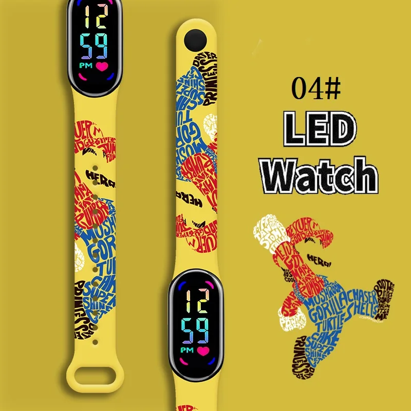 Mario Bros Children's Watches Action Figures Luigi Princess Peach Yoshi Bowser kids Sport Wristband Waterproof Digital Watch
Mario Bros Children's Watches Action Figures Luigi Princess Peach Yoshi Bowser kids Sport Wristband Waterproof Digital Watch