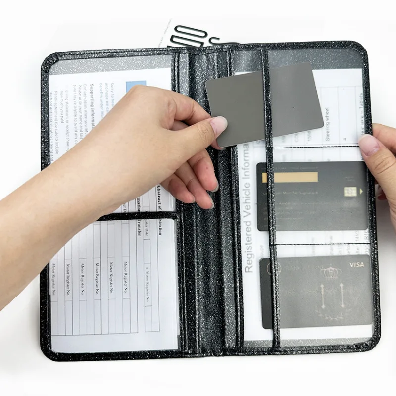 PU Leather Passport Holder Cover, Travel Document Wallet with Card Pockets, RFID Blocking ID Card Organizer Case
PU Leather Passport Holder Cover, Travel Document Wallet with Card Pockets, RFID Blocking ID Card Organizer Case