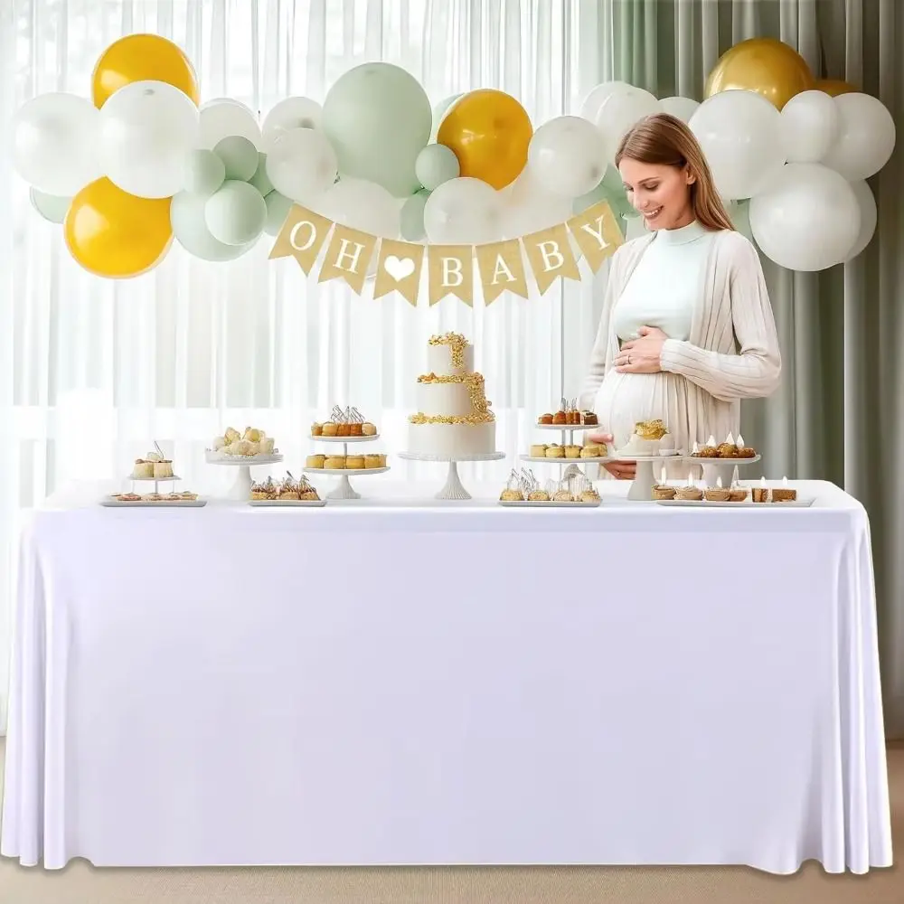 6FT Stretch Tablecloth Solid Color Wrinkle Resistant Rectangular Table Skirts Practical Washable Exhibition Table Decor Banquet
6FT Stretch Tablecloth Solid Color Wrinkle Resistant Rectangular Table Skirts Practical Washable Exhibition Table Decor Banquet
