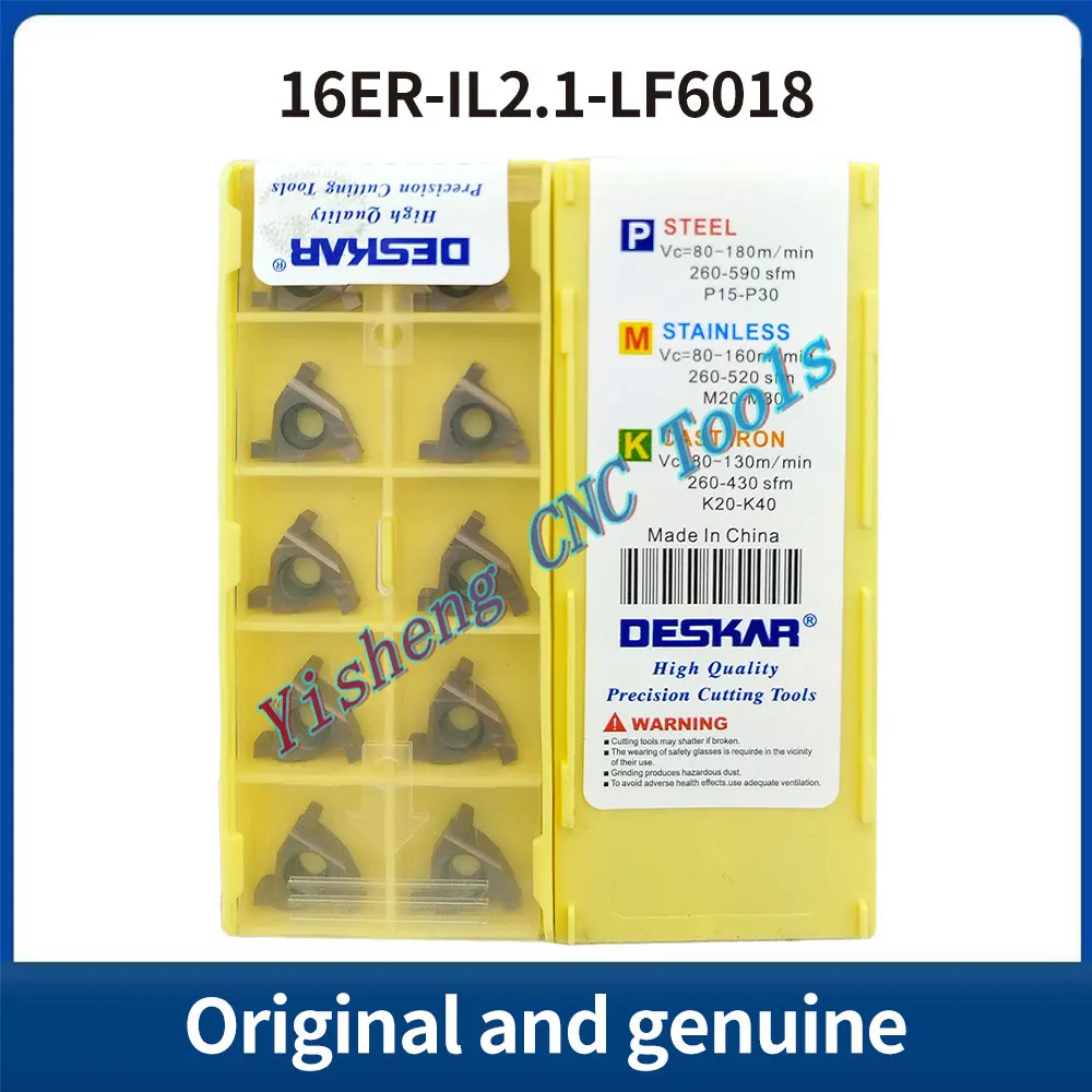DESKAR 16ER/IL2.1 16ER/IL2.15 16ER/IL2.2 16ER/IL2.3 16ER/IL2.4 16ER/IL2.5 LF6018 LDA TF618 CNC cutting tool
DESKAR 16ER/IL2.1 16ER/IL2.15 16ER/IL2.2 16ER/IL2.3 16ER/IL2.4 16ER/IL2.5 LF6018 LDA TF618 CNC cutting tool