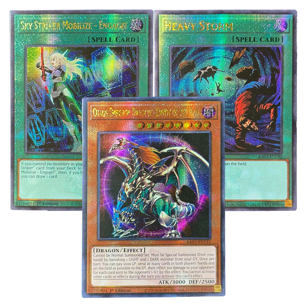 YuGiOh Cards-Quarter Century Bonanza Secret Rare Sky Striker Mobilize-Engage! Heavy Storm Chaos Emperor Dragon-Envoy of the End
YuGiOh Cards-Quarter Century Bonanza Secret Rare Sky Striker Mobilize-Engage! Heavy Storm Chaos Emperor Dragon-Envoy of the End