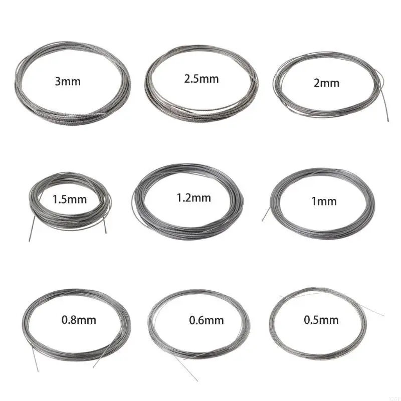X37E 10 Meters Soft Steel Wire Rope for Outdoor Gardening Tools Deck Railing Handrail Safety System Strong Load-Bearing
X37E 10 Meters Soft Steel Wire Rope for Outdoor Gardening Tools Deck Railing Handrail Safety System Strong Load-Bearing