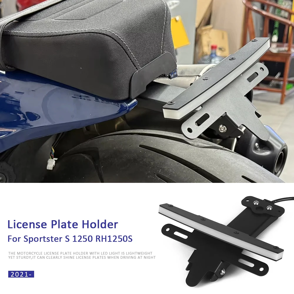 Motorcycle License Number Plate Frame Holder Bracket Adjustable Angle Accessories For Sportster S 1250 RH1250S 2021 2022
Motorcycle License Number Plate Frame Holder Bracket Adjustable Angle Accessories For Sportster S 1250 RH1250S 2021 2022