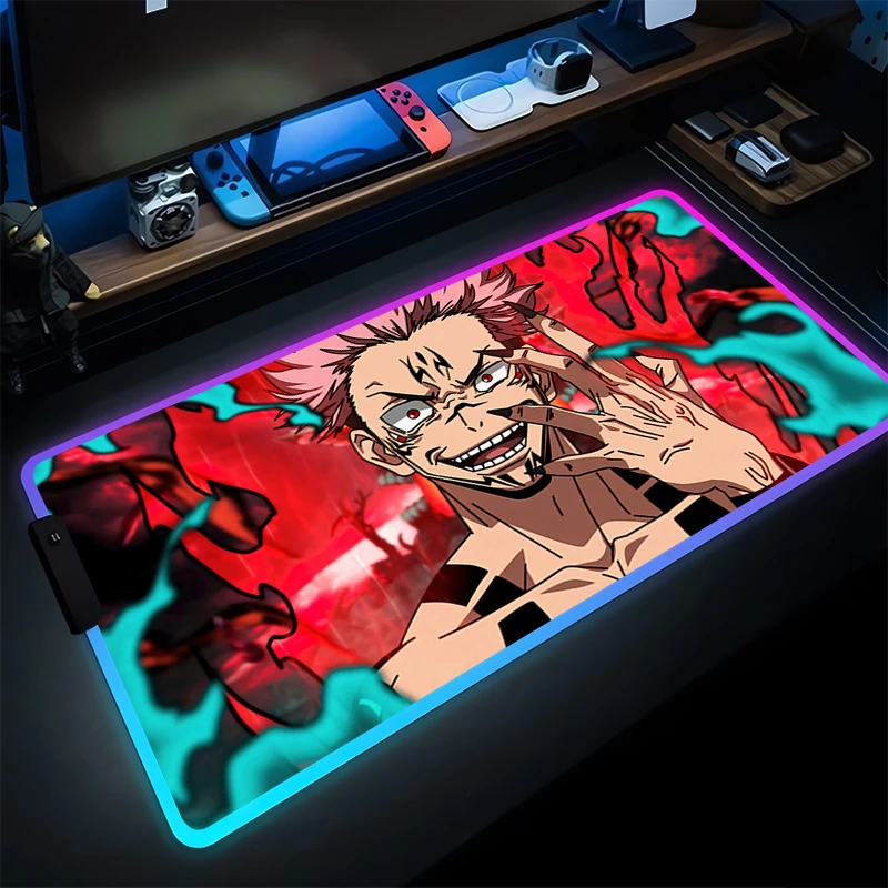 Игровой коврик для мыши в стиле аниме RGB для ПК, компьютера J-jujutsu K-kaisen Sukuna Gamer, расширенный настольный коврик для мыши, светодиодный светящийся коврик для мыши для ноутбука
Игровой коврик для мыши в стиле аниме RGB для ПК, компьютера J-jujutsu K-kaisen Sukuna Gamer, расширенный настольный коврик для мыши, светодиодный светящийся коврик для мыши для ноутбука