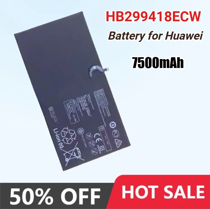 7500mAh HB299418ECW Replacement Battery for Huawei MediaPad M5 CMR-W19 CMR-W09 CMR-AL09 BAH2-W09 BAH2-AL10 Phone Battery
7500mAh HB299418ECW Replacement Battery for Huawei MediaPad M5 CMR-W19 CMR-W09 CMR-AL09 BAH2-W09 BAH2-AL10 Phone Battery