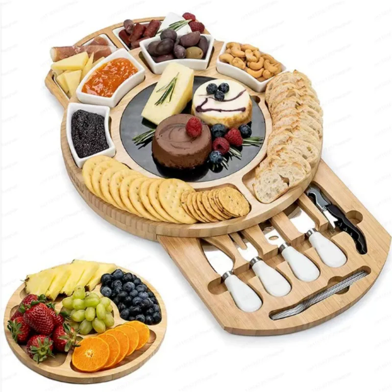 Новая доска для нарезки сыра, выдвижная многофункциональная разделочная доска, бытовая разделочная доска для фруктов, хлеба, стейка
Новая доска для нарезки сыра, выдвижная многофункциональная разделочная доска, бытовая разделочная доска для фруктов, хлеба, стейка