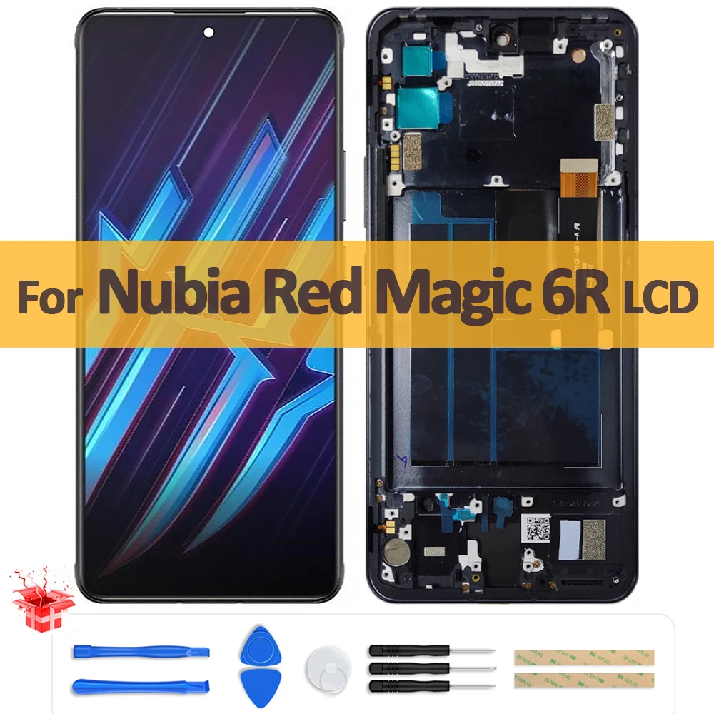 Оригинальный AMOLED для ZTE Nubia Red Magic 6R NX666J ЖК-дисплей с цифровым преобразователем сенсорного экрана в сборе для Redmagic 6R Замена экрана
Оригинальный AMOLED для ZTE Nubia Red Magic 6R NX666J ЖК-дисплей с цифровым преобразователем сенсорного экрана в сборе для Redmagic 6R Замена экрана