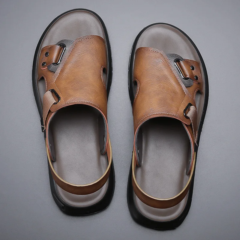 New Summer Luxury Casual Men Leather Shoes Outdoor Travel Beach Men's Sandals Work Driving Soft Slippers Vintage British
New Summer Luxury Casual Men Leather Shoes Outdoor Travel Beach Men's Sandals Work Driving Soft Slippers Vintage British