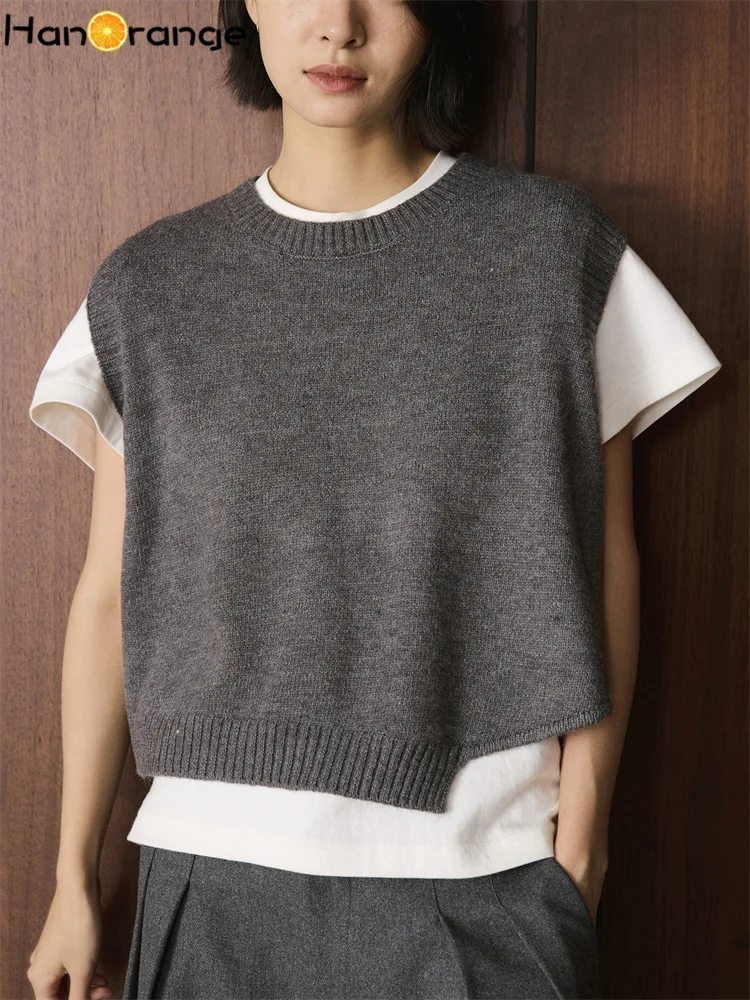 HanOrange 2026 Зимний Простой Асимметричный Вязаный Жилет с Круглым Вырезом для Женщин, Модный Свитер без Рукавов, Светло-серый/Темно-серый/Кофейный
HanOrange 2026 Зимний Простой Асимметричный Вязаный Жилет с Круглым Вырезом для Женщин, Модный Свитер без Рукавов, Светло-серый/Темно-серый/Кофейный