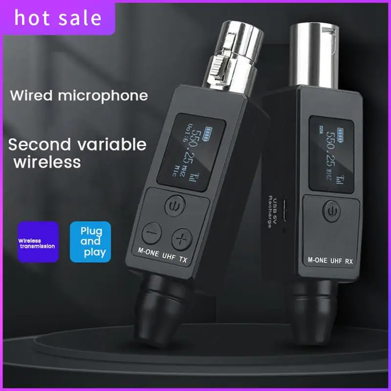 UHF Wireless Microphone Converter Transmitter Receiver For Dynamic Microphone Guitar Receiver Wireless Adapter Easy To Use
UHF Wireless Microphone Converter Transmitter Receiver For Dynamic Microphone Guitar Receiver Wireless Adapter Easy To Use