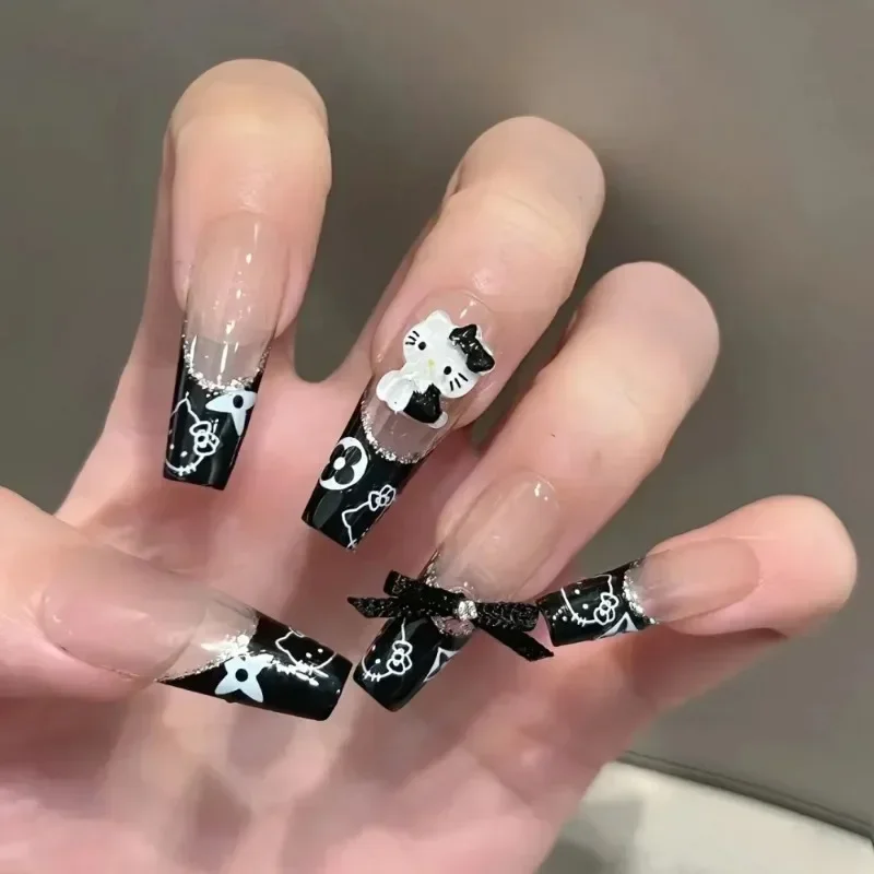 24Pcs Sanrio False Nails Cute Cartoon Anime Fashion Removable Women Rhinestone Nail Patch Kawaii Nail Sticker Holiday Gifts
24Pcs Sanrio False Nails Cute Cartoon Anime Fashion Removable Women Rhinestone Nail Patch Kawaii Nail Sticker Holiday Gifts