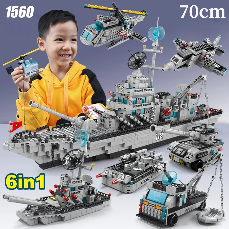 Совместим с Lego 6 в 1 военный корабль, строительные блоки, армейское оружие, лодка, автомобиль, грузовик, вертолеты, кирпичи, игрушки для детей
Совместим с Lego 6 в 1 военный корабль, строительные блоки, армейское оружие, лодка, автомобиль, грузовик, вертолеты, кирпичи, игрушки для детей