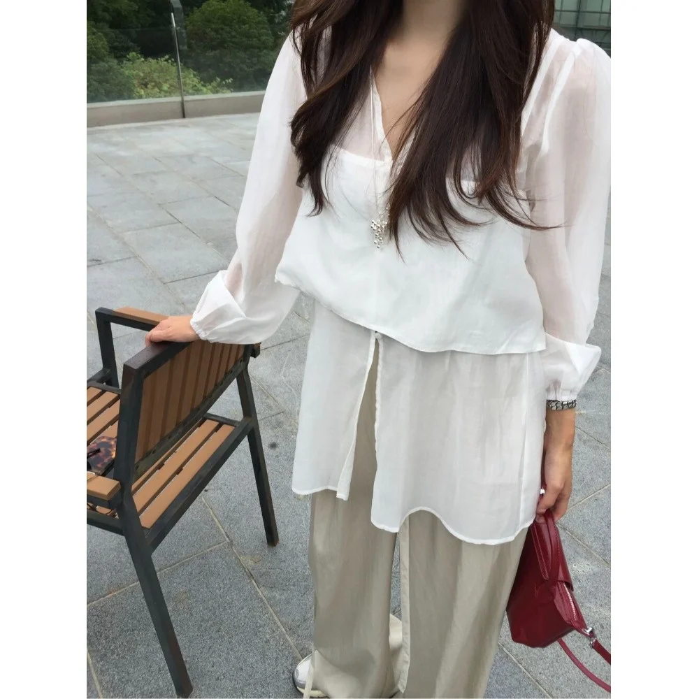 Korean Style Early Autumn Two-Piece Set Sun Protection Shirt Women's Fashionable Inner Wear Casual Regular Fit Street Style
Korean Style Early Autumn Two-Piece Set Sun Protection Shirt Women's Fashionable Inner Wear Casual Regular Fit Street Style