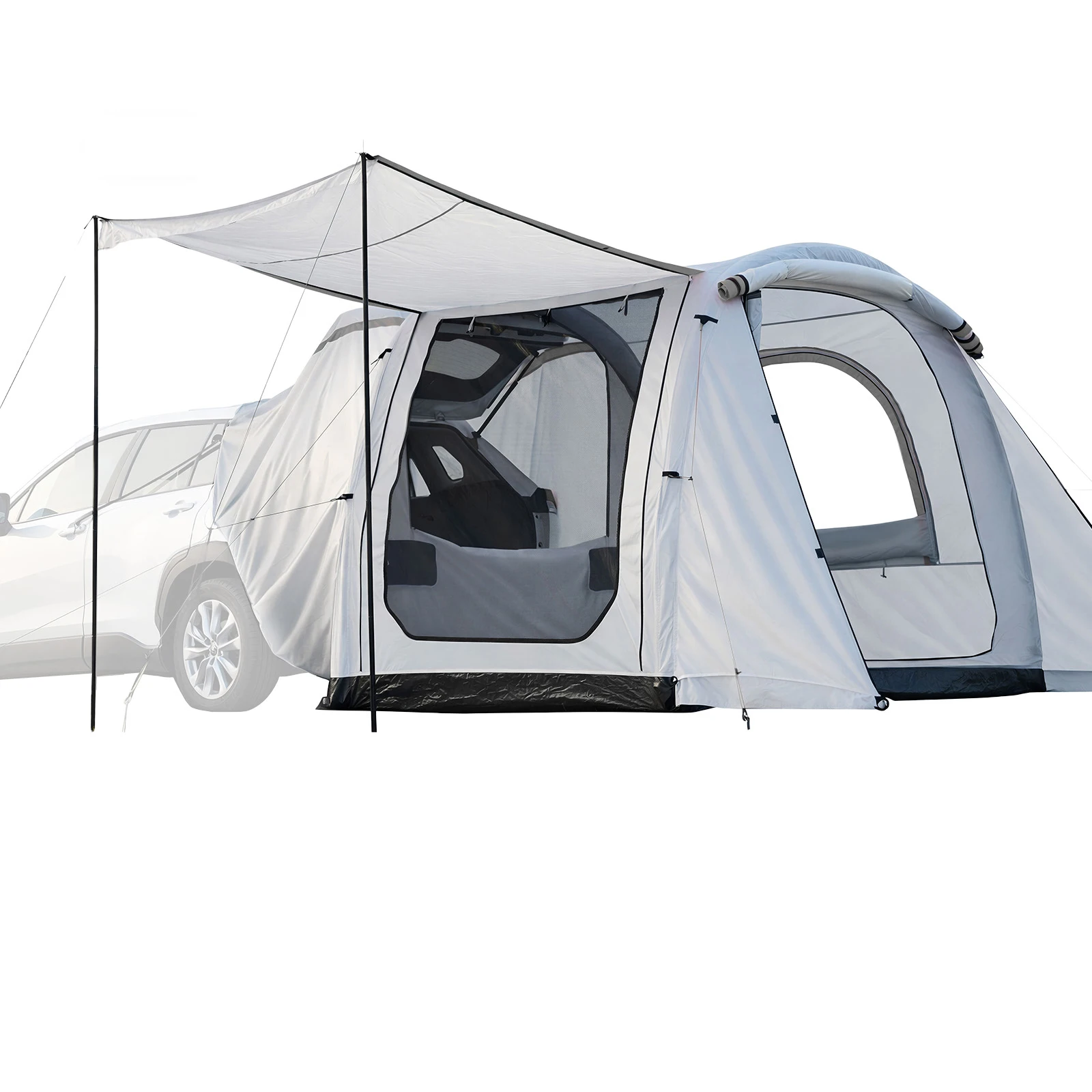 SucceBuy Inflatable SUV Tent with Awning 8x6.7ft 3-Season SUV Tailgate Tent w/Ventilated Doors & Mesh Window for Outdoor Camping
SucceBuy Inflatable SUV Tent with Awning 8x6.7ft 3-Season SUV Tailgate Tent w/Ventilated Doors & Mesh Window for Outdoor Camping
