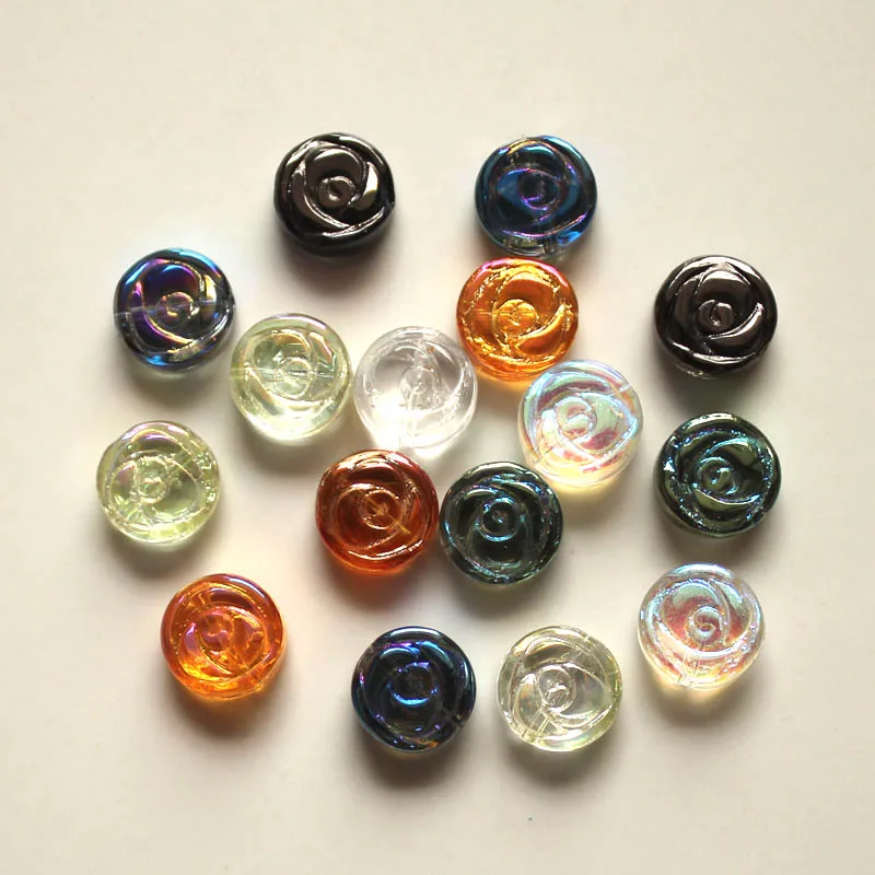 StreBelle 90pcs Coin Shape Crystal Glass 10mm Rose Pattern Loose Crafts Beads for Jewelry Making DIY Clothing Accessory
StreBelle 90pcs Coin Shape Crystal Glass 10mm Rose Pattern Loose Crafts Beads for Jewelry Making DIY Clothing Accessory
