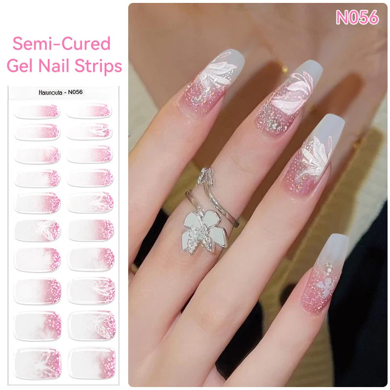 Gradient Jelly Semi Cured Gel Nail Strips with Nail Lamp Nude Pink Waterproof Nail Stickers Long Lasting Wrap
Gradient Jelly Semi Cured Gel Nail Strips with Nail Lamp Nude Pink Waterproof Nail Stickers Long Lasting Wrap
