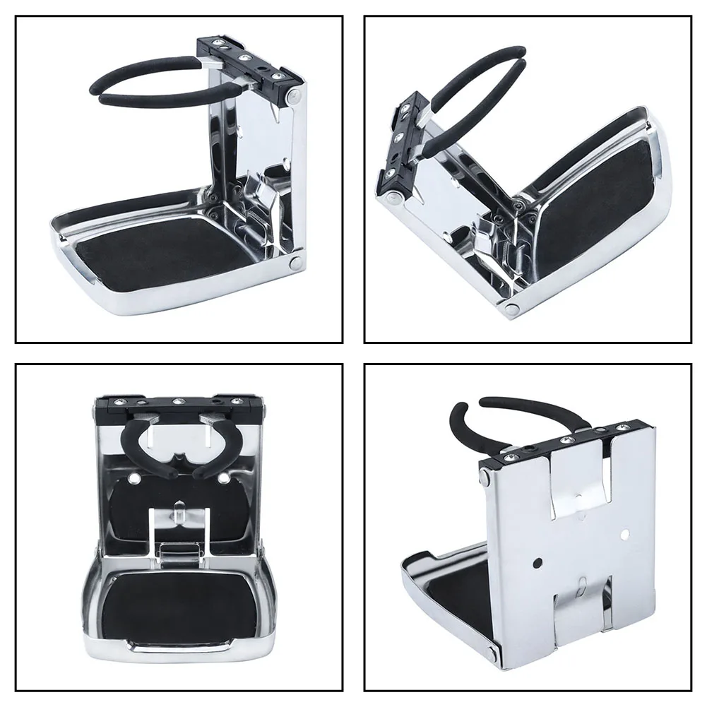 Stainless Steel Folding Cup Holder Extender for Boat RV Truck Cart Car Fits Cups up to 3.9 inch 4.3 x 4 x 0.74 inch
Stainless Steel Folding Cup Holder Extender for Boat RV Truck Cart Car Fits Cups up to 3.9 inch 4.3 x 4 x 0.74 inch