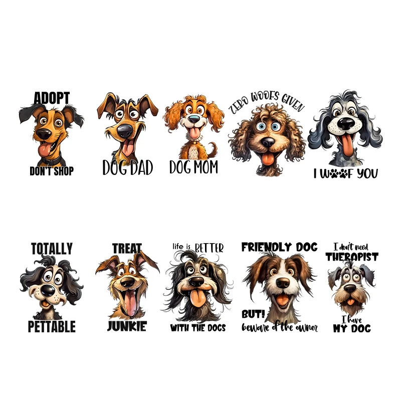 Cartoon Cute Dog Iron on Transfers Thermal Stickers For Clothes Patches on T-shirts Diy Animals Decoration Thermal Patches
Cartoon Cute Dog Iron on Transfers Thermal Stickers For Clothes Patches on T-shirts Diy Animals Decoration Thermal Patches