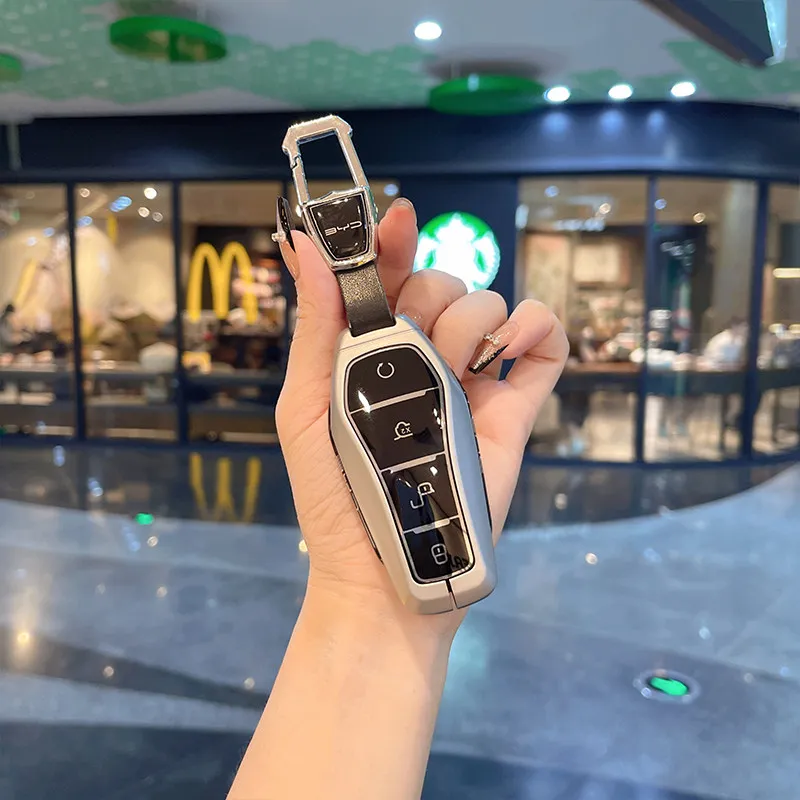 For BYD Atto 3 Han EV Dolphin Car Key Case - 4 Buttons Remote Control Protective Cover Auto Keyain Car Accessories
For BYD Atto 3 Han EV Dolphin Car Key Case - 4 Buttons Remote Control Protective Cover Auto Keyain Car Accessories