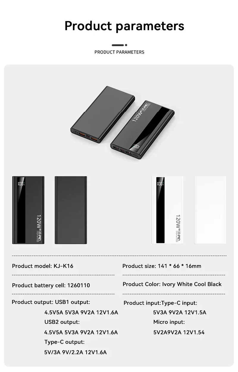Lenovo 500000mAh 120W Portable Power Bank Large Capacity Super Fast Charge External Battery For Xiaomi Iphone 2026New Lenovo 500000mAh 120W Portable Power Bank Large Capacity Super Fast Charge External Battery For Xiaomi Iphone 2026New
