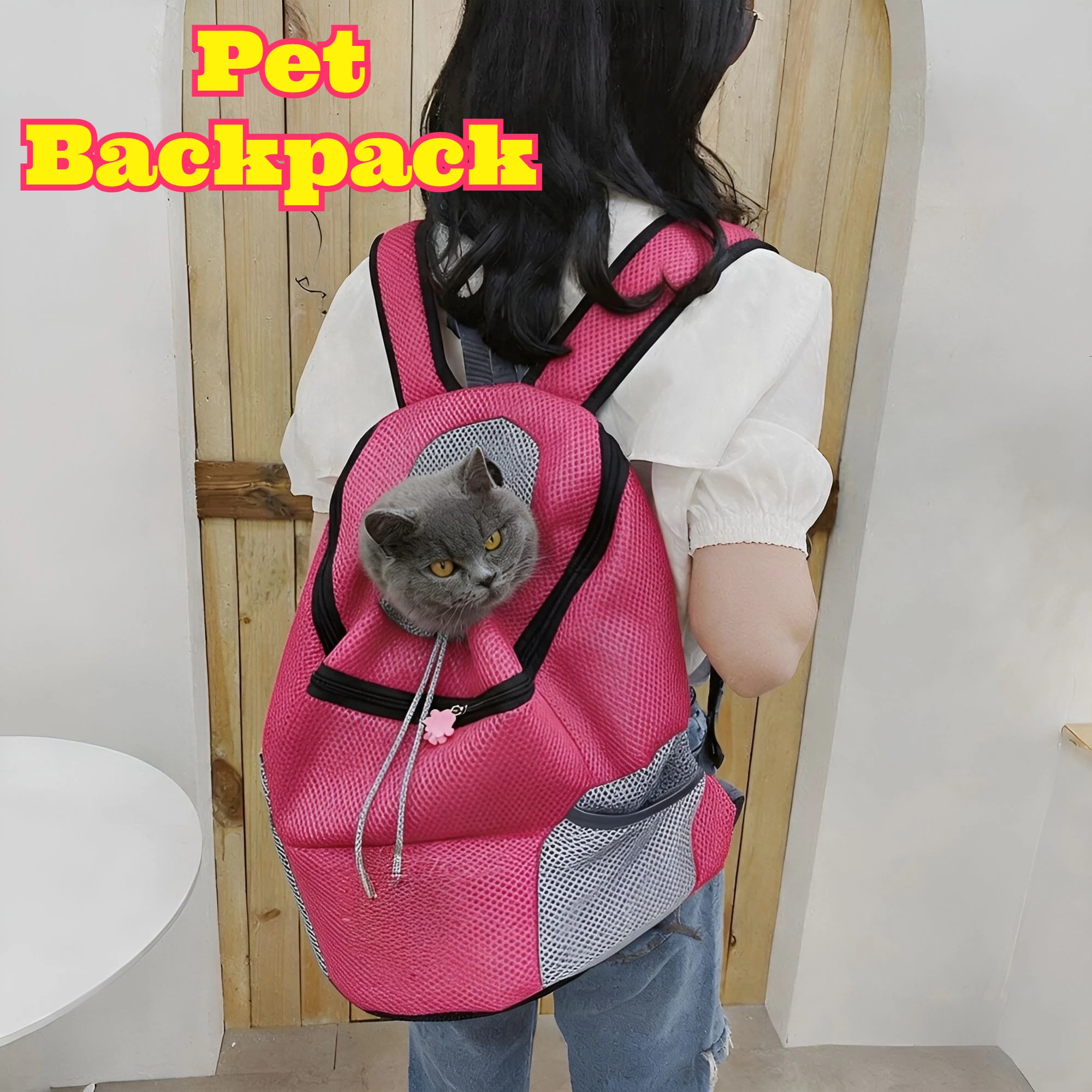 Pet Chest Backpack Cat Dog Breathable Mesh Carrier Ventilated Portable Outdoor Travel Walking Camping Daily Carry Pet Supplies
Pet Chest Backpack Cat Dog Breathable Mesh Carrier Ventilated Portable Outdoor Travel Walking Camping Daily Carry Pet Supplies