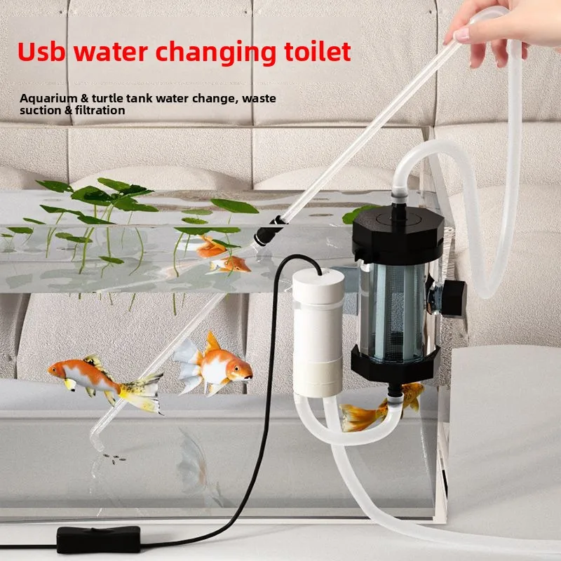 USB Fish Tank Suction Manure Cleaner Tools, Cleaning Artifact, Electric Suction Toilet, Fish Tank Sand Washer Aquarium Accessory
USB Fish Tank Suction Manure Cleaner Tools, Cleaning Artifact, Electric Suction Toilet, Fish Tank Sand Washer Aquarium Accessory