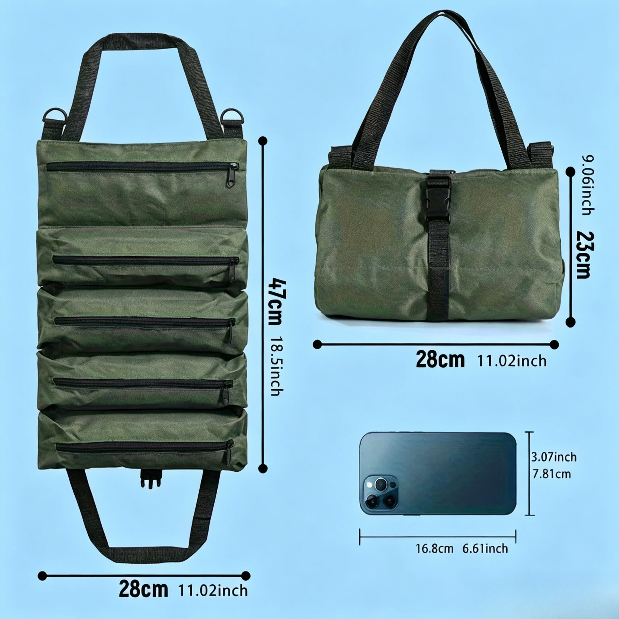 Multifunctional Roll Up Tool Bag Durable Multi Pocket Hardware Pouch Portable Tools Storage Organizer Carry Bag
Multifunctional Roll Up Tool Bag Durable Multi Pocket Hardware Pouch Portable Tools Storage Organizer Carry Bag