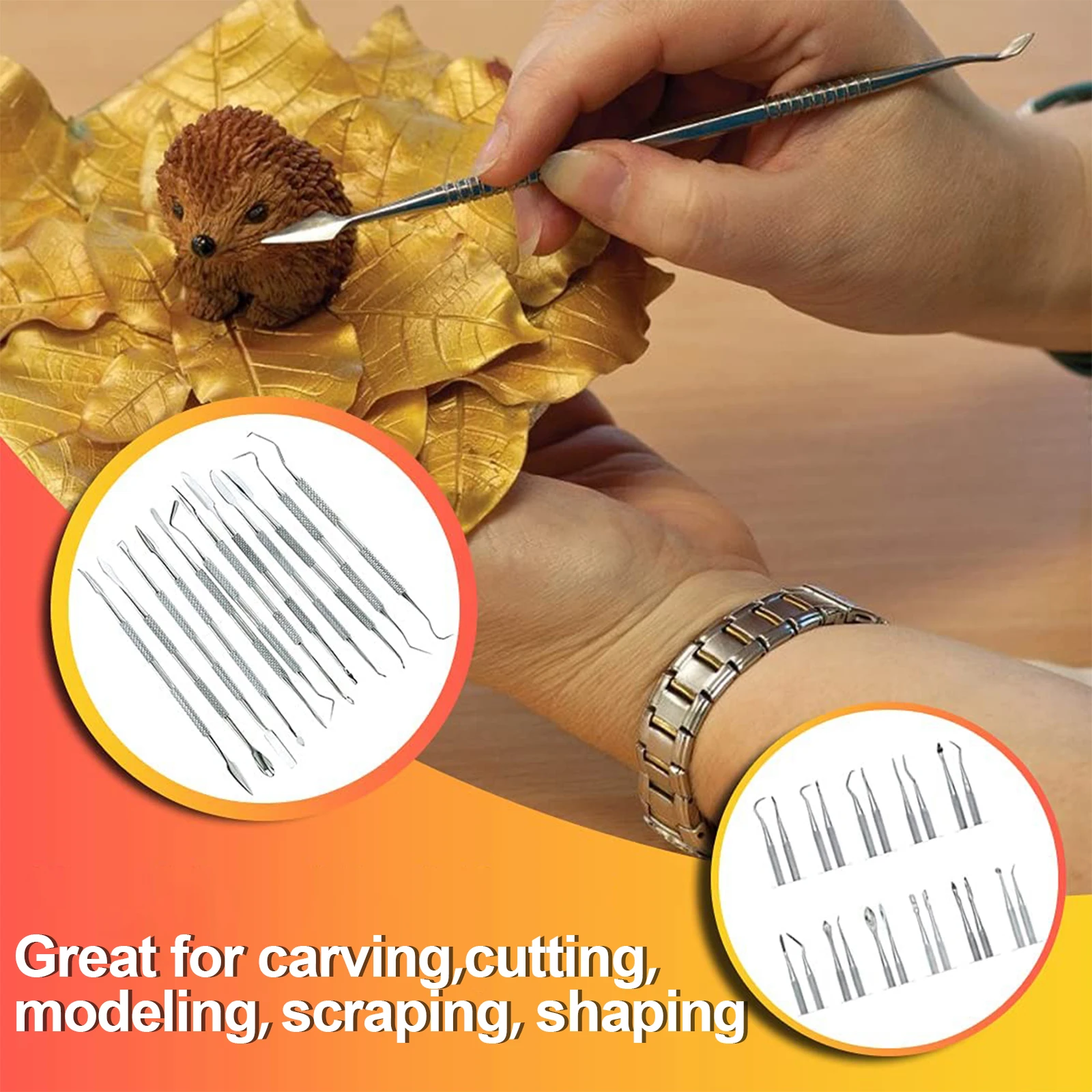 1Pcs Wax Carvers Tools Stainless Steel Double Ended Wax Scoop Sculpting and Clay Carving Tool Dental Wax Modeling Sculpting Tool
1Pcs Wax Carvers Tools Stainless Steel Double Ended Wax Scoop Sculpting and Clay Carving Tool Dental Wax Modeling Sculpting Tool