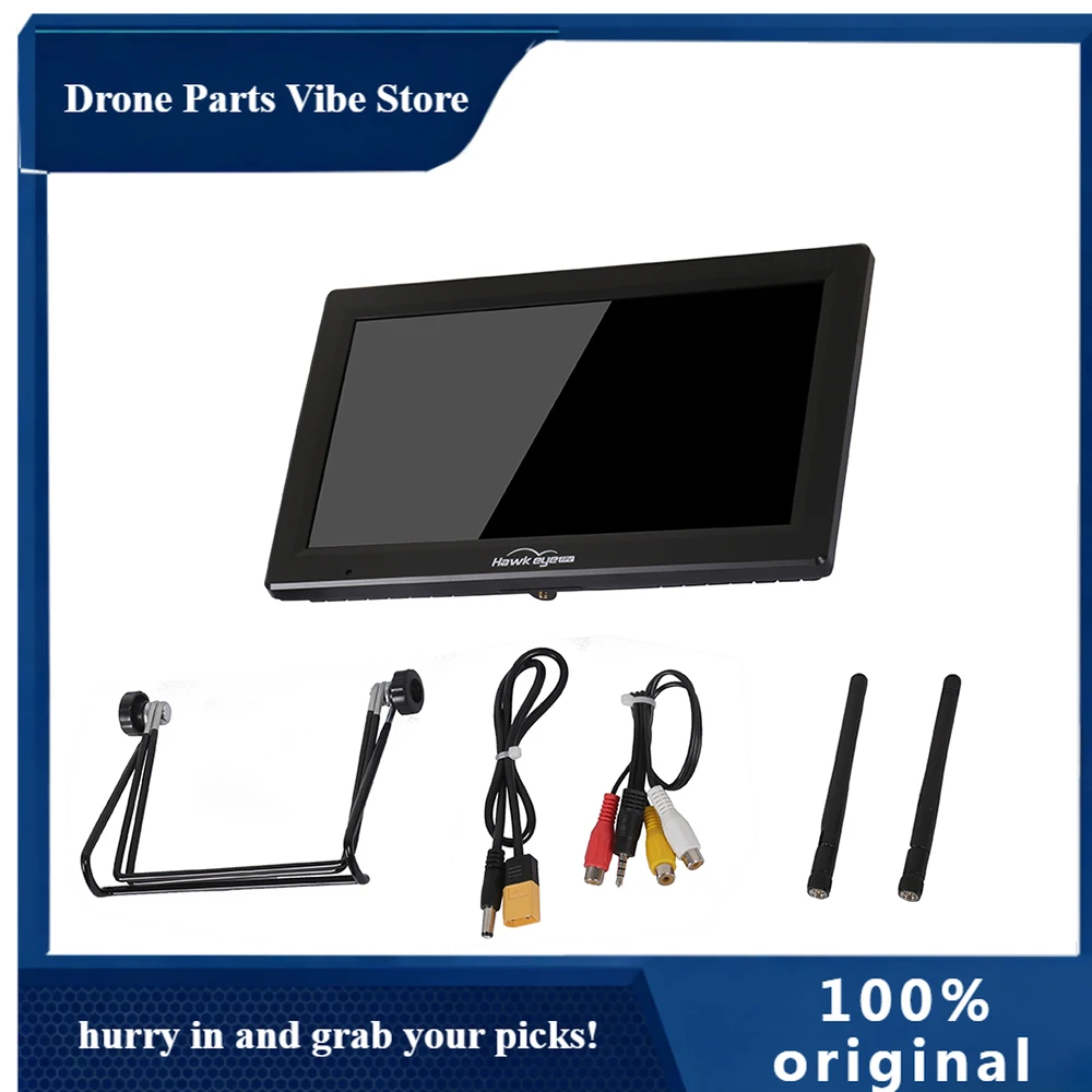 Монитор FPV APHawkeye Little Pilot Captain 10.2 дюйма с DVR, 1280*720, 1000 люкс, 5.8G, 48 каналов, двойной приемник, экран для FPV-гонок на дронах
Монитор FPV APHawkeye Little Pilot Captain 10.2 дюйма с DVR, 1280*720, 1000 люкс, 5.8G, 48 каналов, двойной приемник, экран для FPV-гонок на дронах