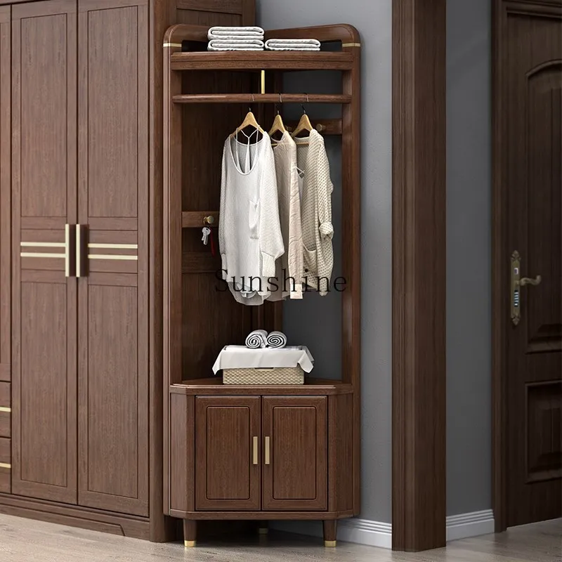 New Chinese-style solid wood corner coat rack shoe cabinet floor-to-ceiling bedroom household corner storage
New Chinese-style solid wood corner coat rack shoe cabinet floor-to-ceiling bedroom household corner storage