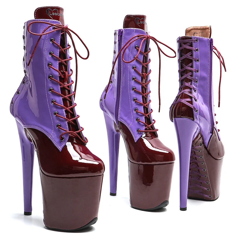 Leecabe 20CM/8inches Patent PU mix color Trend fashion High Heel platform stripper heel Pole Dance boots
Leecabe 20CM/8inches Patent PU mix color Trend fashion High Heel platform stripper heel Pole Dance boots