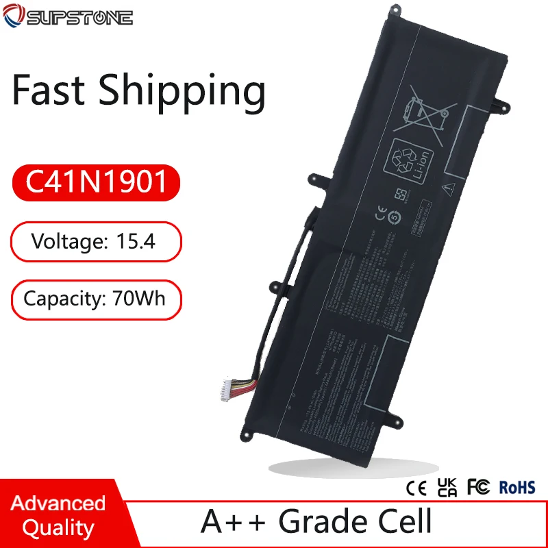 New C41N1901 0B200-03520000 Аккумулятор для ноутбука Asus ZenBook DUO UX481FA-BM099R,UX481FL-HJ103R UX4000F 0B200-03520100 4ICP6/60/72
New C41N1901 0B200-03520000 Аккумулятор для ноутбука Asus ZenBook DUO UX481FA-BM099R,UX481FL-HJ103R UX4000F 0B200-03520100 4ICP6/60/72