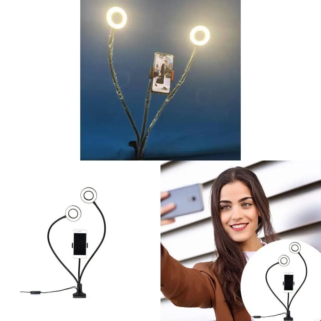 462e двойные зажимы на селфи -кольцах с помощью подставки для телефона и гибкой руки легко использовать
462e двойные зажимы на селфи -кольцах с помощью подставки для телефона и гибкой руки легко использовать