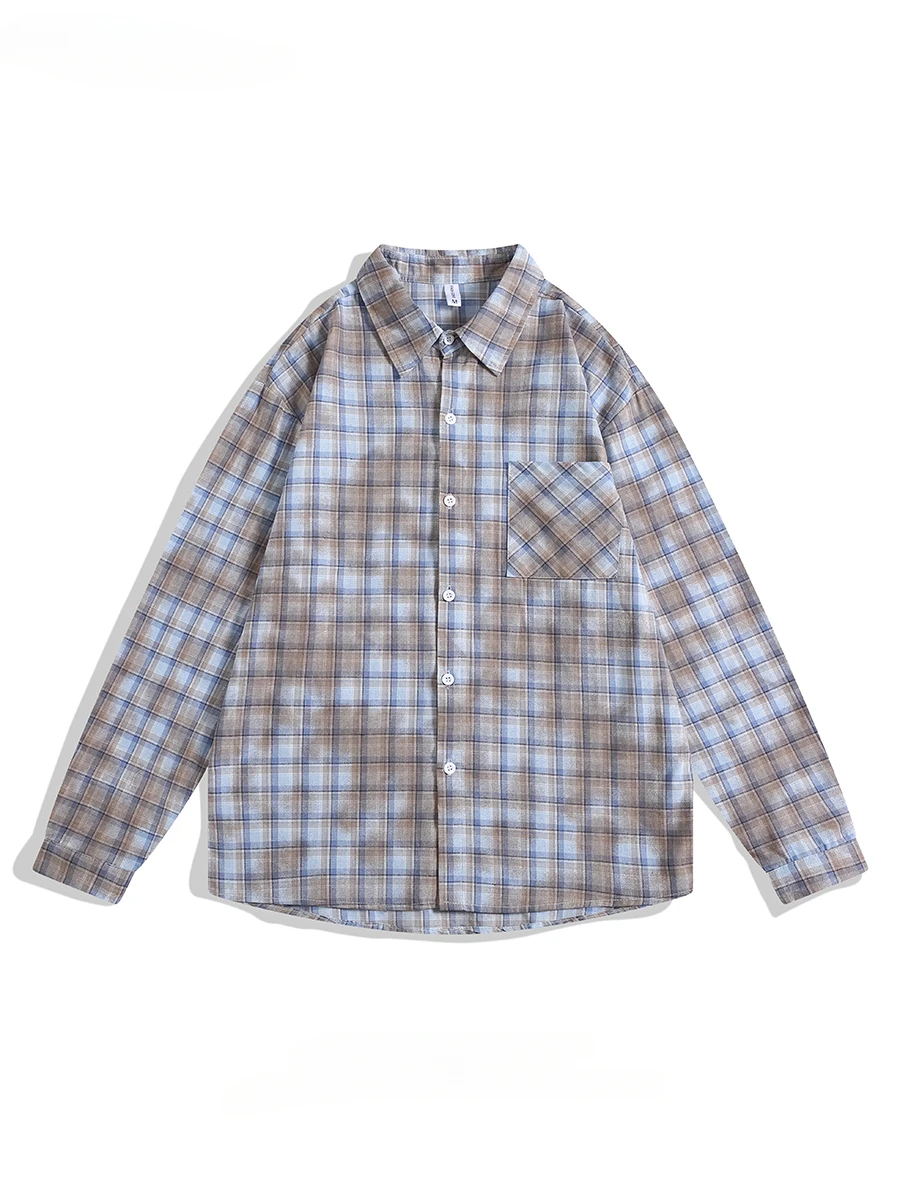 Men Women American Retro Tie-dye Plaid Long-sleeved Shirt Trendy Brand Street Contrast Color Versatile Sun Protection Blouse Top
Men Women American Retro Tie-dye Plaid Long-sleeved Shirt Trendy Brand Street Contrast Color Versatile Sun Protection Blouse Top