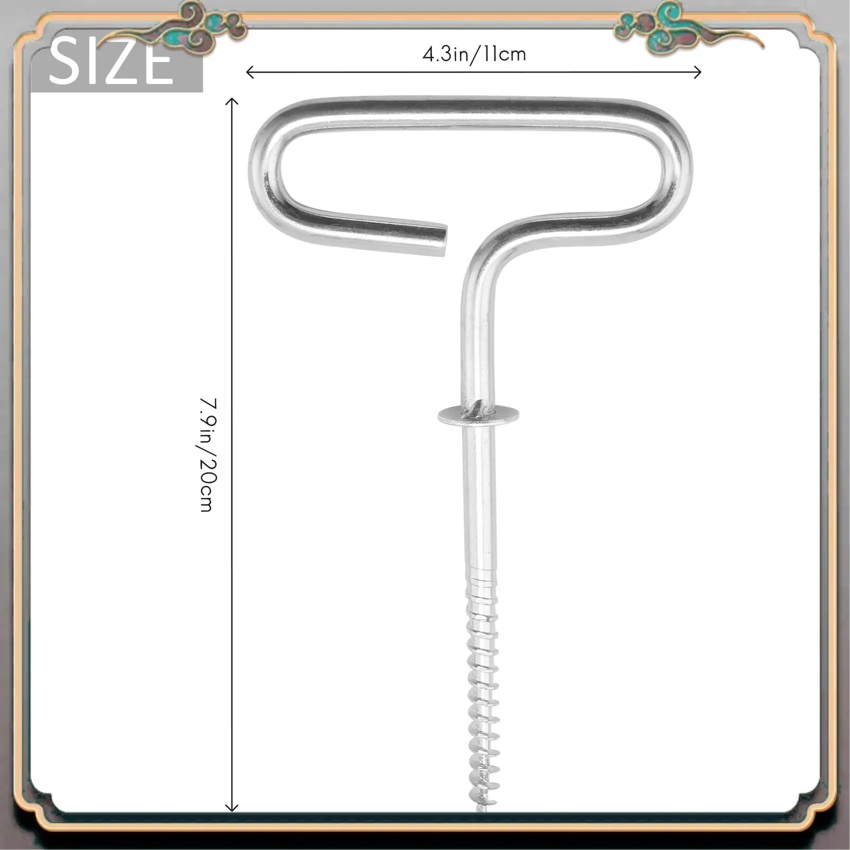 Durable Ice Fishing Shelter Anchor Ice Shanty Anchor Outdoor Camping Tent Threaded Tent Peg Winter Steel Ice Tent Accessories 
Durable Ice Fishing Shelter Anchor Ice Shanty Anchor Outdoor Camping Tent Threaded Tent Peg Winter Steel Ice Tent Accessories