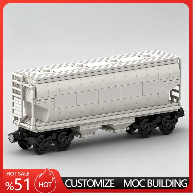 518Pcs Us Covered Hopper Car Train Moc Building Blocks Model Assembly Educational Toy Customize Creative Display Special Gifts
518Pcs Us Covered Hopper Car Train Moc Building Blocks Model Assembly Educational Toy Customize Creative Display Special Gifts