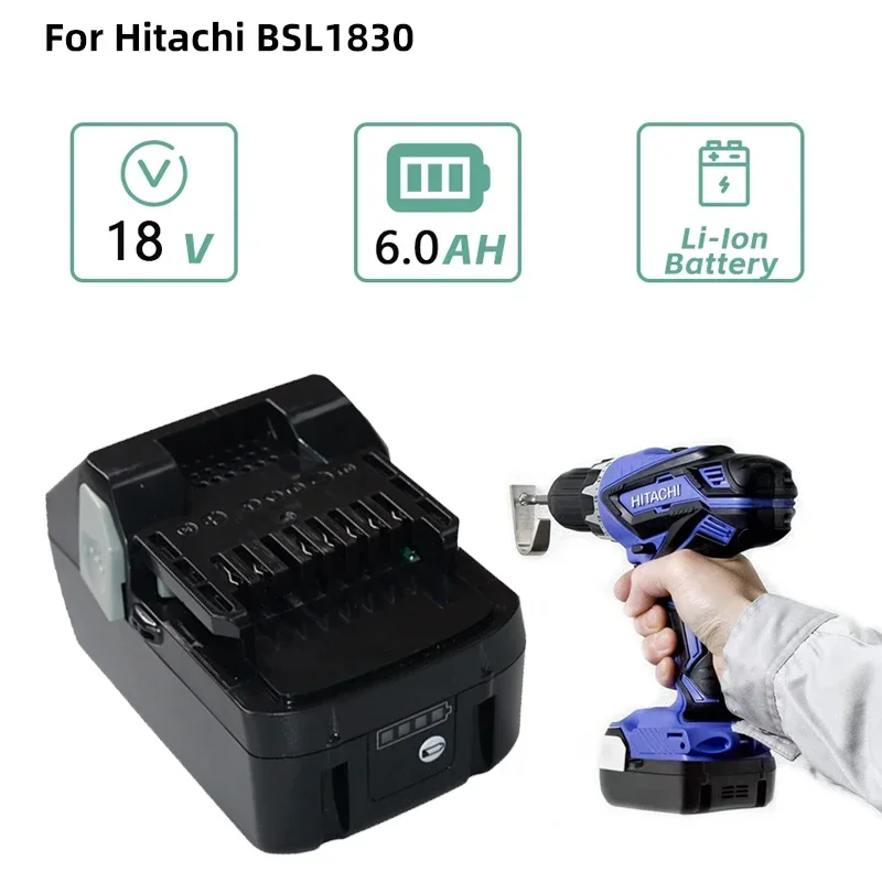 6000mAh 18V Lithium-Ion Tools Battery for Hitachi BSL1415 Screwdriver Battery BSL1415X BSL1430 Rechargeable Batteries
6000mAh 18V Lithium-Ion Tools Battery for Hitachi BSL1415 Screwdriver Battery BSL1415X BSL1430 Rechargeable Batteries