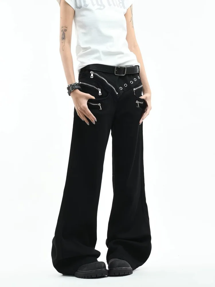 2026 Ropa Y2K Fashion Zipper Rivet Design Black Baggy Women's Jeans Pants For Woman Clothes Straight Casual Cotton Long Trousers
2026 Ropa Y2K Fashion Zipper Rivet Design Black Baggy Women's Jeans Pants For Woman Clothes Straight Casual Cotton Long Trousers