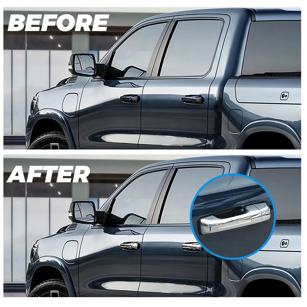 Автомобильные аксессуары для Dodge RAM 1500 TRX 2021 2022 2023, накладка на внешнюю дверную ручку из АБС-пластика (с отверстиями для умных ключей) 
Автомобильные аксессуары для Dodge RAM 1500 TRX 2021 2022 2023, накладка на внешнюю дверную ручку из АБС-пластика (с отверстиями для умных ключей)