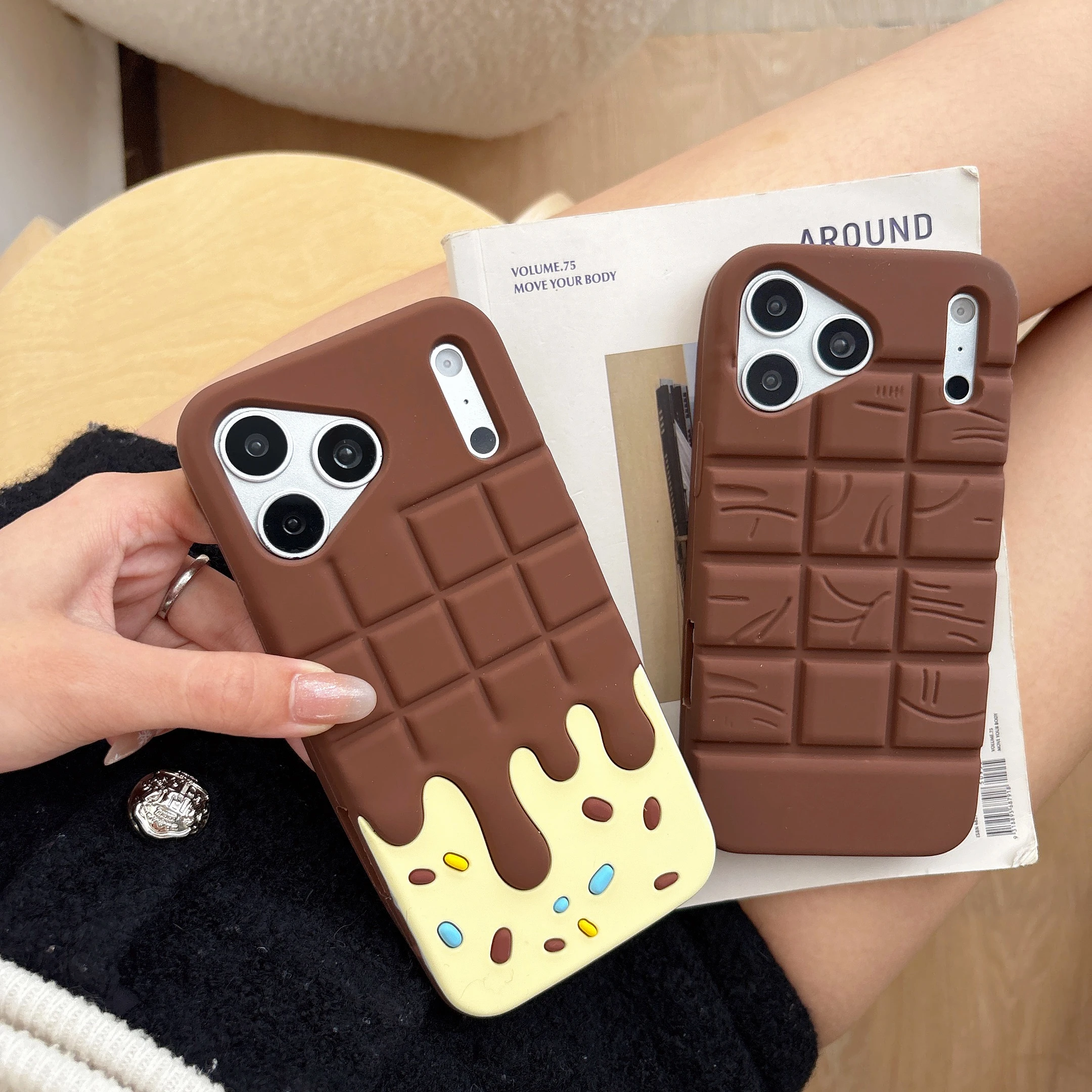 3D Melting Chocolate Bar Phone Case - Shockproof Soft Silicone Case for iPhone 17Promax 17Pro 17 16 15 14 13 12 Pro Max Cover
3D Melting Chocolate Bar Phone Case - Shockproof Soft Silicone Case for iPhone 17Promax 17Pro 17 16 15 14 13 12 Pro Max Cover