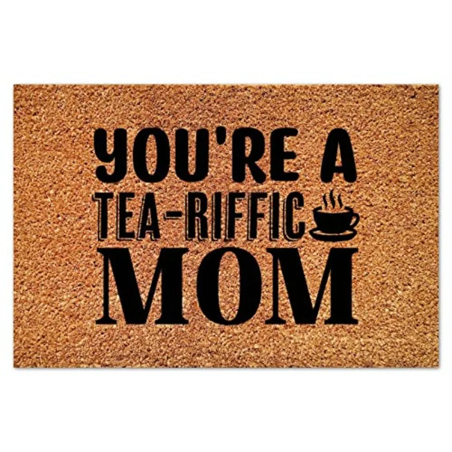 Прямоугольный придверный коврик из натурального кокосового волокна «You're A Tea-Riffic Mom», нескользящий, для входа, для дома и улицы, 16x24 дюйма, Welc
Прямоугольный придверный коврик из натурального кокосового волокна «You're A Tea-Riffic Mom», нескользящий, для входа, для дома и улицы, 16x24 дюйма, Welc
