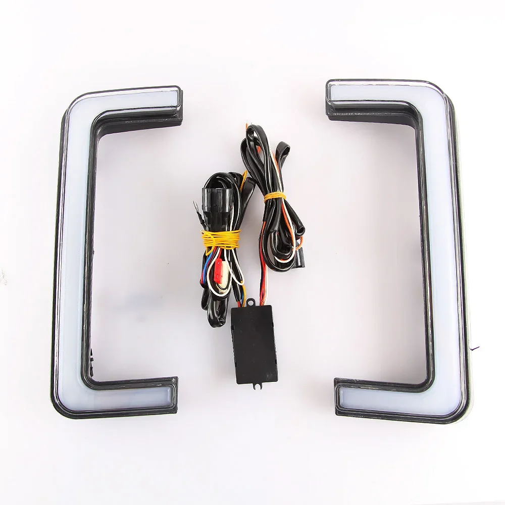 Car 2Pcs LED DRL Daytime Running Light for Ford Raptor F150 2015 - 2016 U - type 2 color day lights 12V CN(Origin)
Car 2Pcs LED DRL Daytime Running Light for Ford Raptor F150 2015 - 2016 U - type 2 color day lights 12V CN(Origin)
