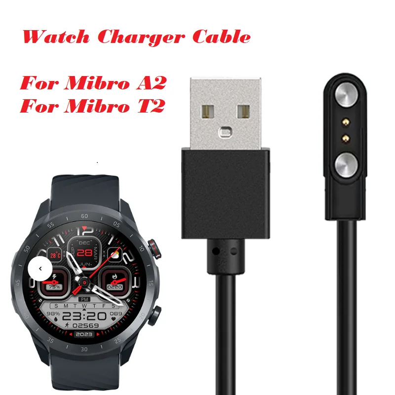 USB Charging Cable for Mibro A2 Smartwatch Dock Charger Adapter for Mibro T2 Smart Watch Power Charge Wire Accessories
USB Charging Cable for Mibro A2 Smartwatch Dock Charger Adapter for Mibro T2 Smart Watch Power Charge Wire Accessories