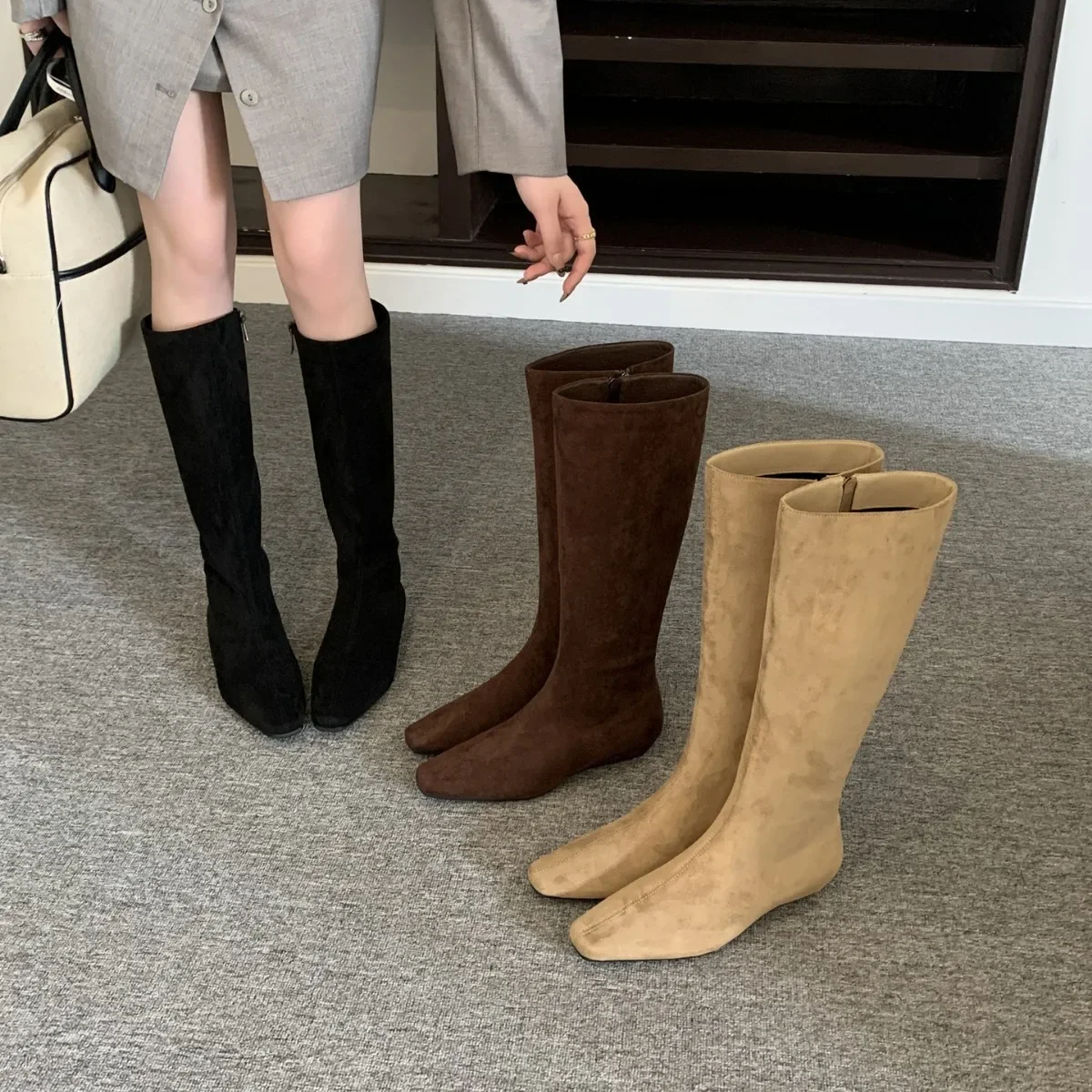 Winter Vintage Slim Women Knee High Boots Designer Thick Heels Shoes Modern Long Botas Para Mujer
Winter Vintage Slim Women Knee High Boots Designer Thick Heels Shoes Modern Long Botas Para Mujer
