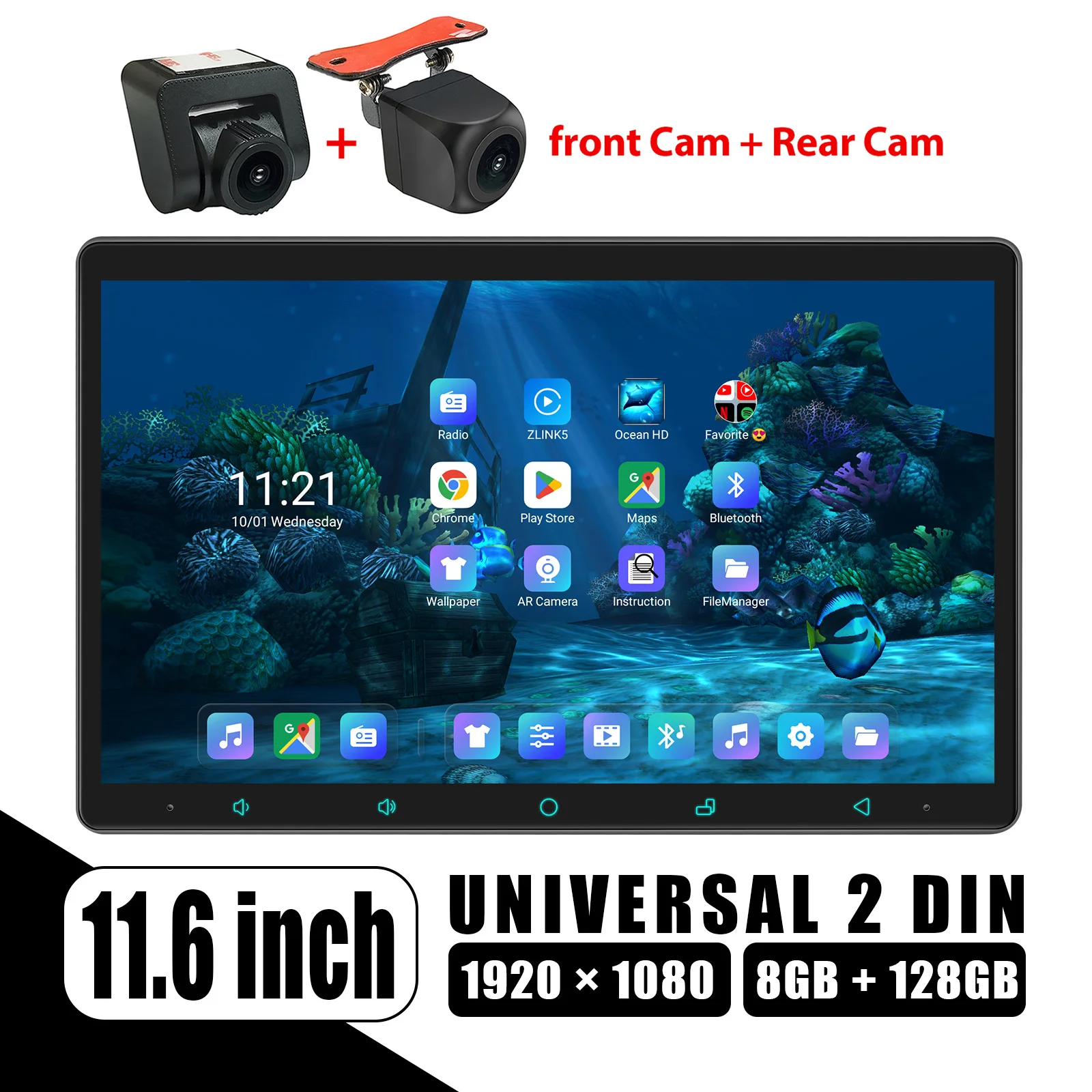 JOYFORWA 11.6 Inch Android 12.0 Car Radio Stereo Multimedia Player Universal Double Din Head Unit With Android Auto Carplay
JOYFORWA 11.6 Inch Android 12.0 Car Radio Stereo Multimedia Player Universal Double Din Head Unit With Android Auto Carplay