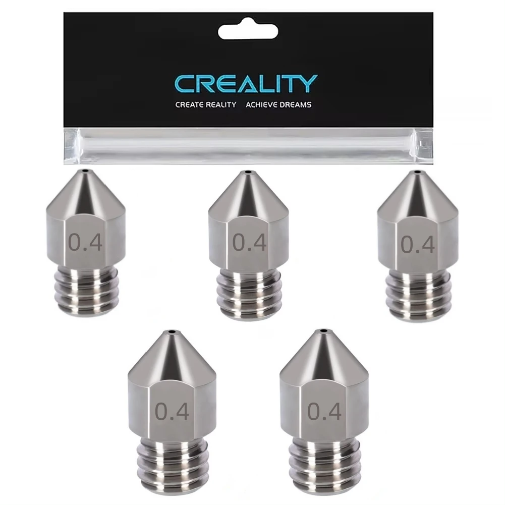 Creality High-end Copper Alloy Nozzle with High Temperature Wear Resistant,for CR-10 Series, Ender-3 Series, and Ender-5 Series
Creality High-end Copper Alloy Nozzle with High Temperature Wear Resistant,for CR-10 Series, Ender-3 Series, and Ender-5 Series