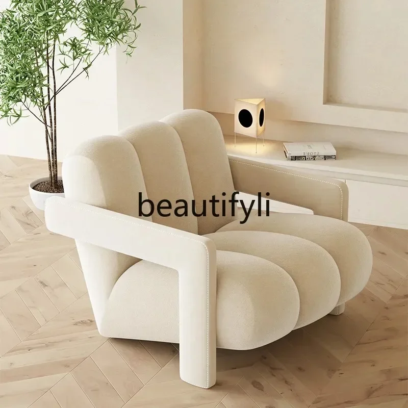 Cream wind living room modern simple single sofa leisure chair
Cream wind living room modern simple single sofa leisure chair