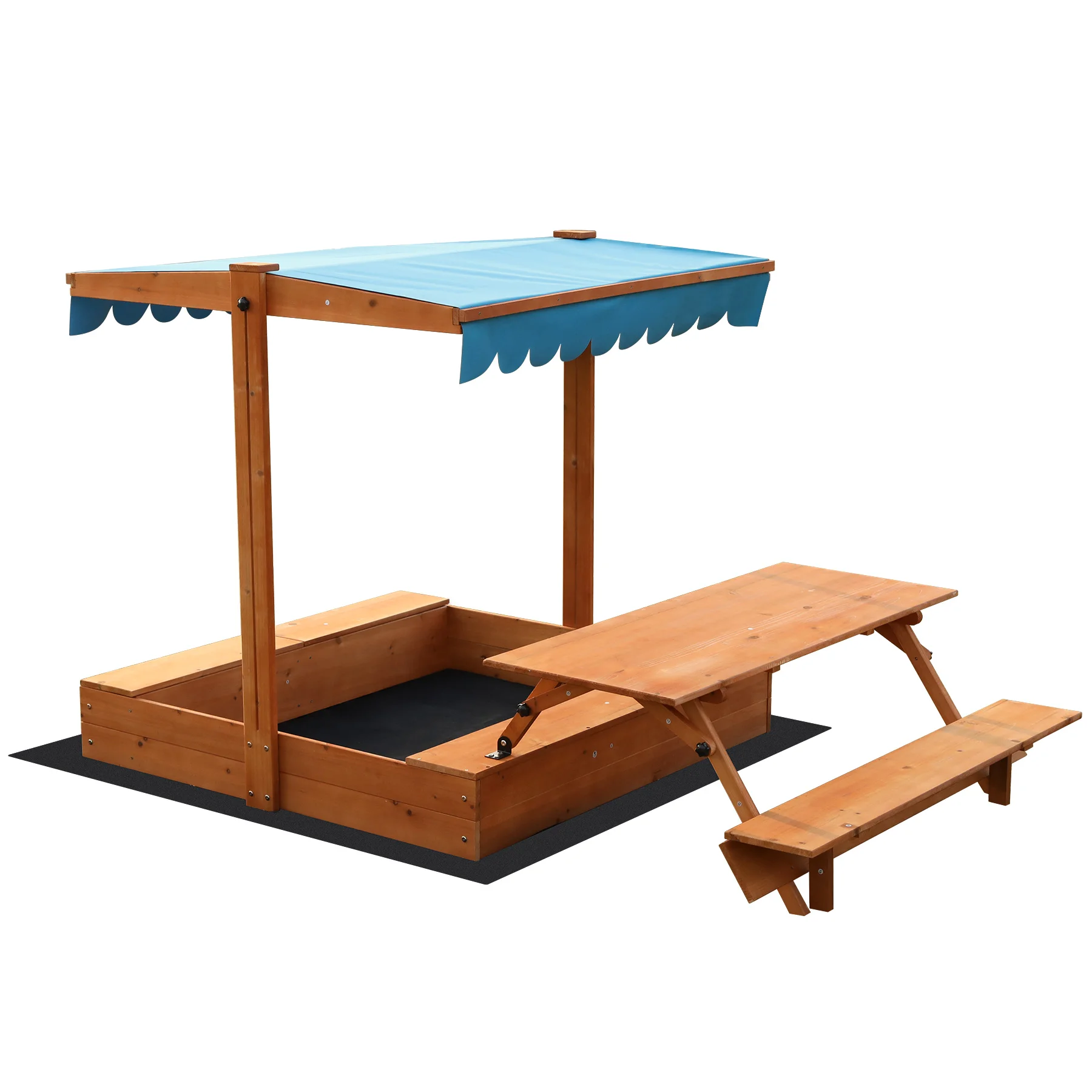 Детский деревянный песочница размером 6 x 45 x 45 дюймов со столом для пикника, песочницей со складными скамейками, навесом для игр на заднем дворе, патио на открытом воздухе
Детский деревянный песочница размером 6 x 45 x 45 дюймов со столом для пикника, песочницей со складными скамейками, навесом для игр на заднем дворе, патио на открытом воздухе